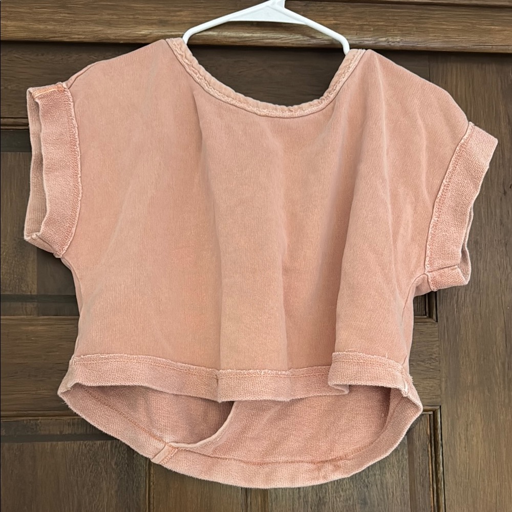 Pink Open Back Top
